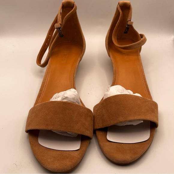 BNIB J CREW SUEDE WEDGE SANDAL - Picture 5 of 9